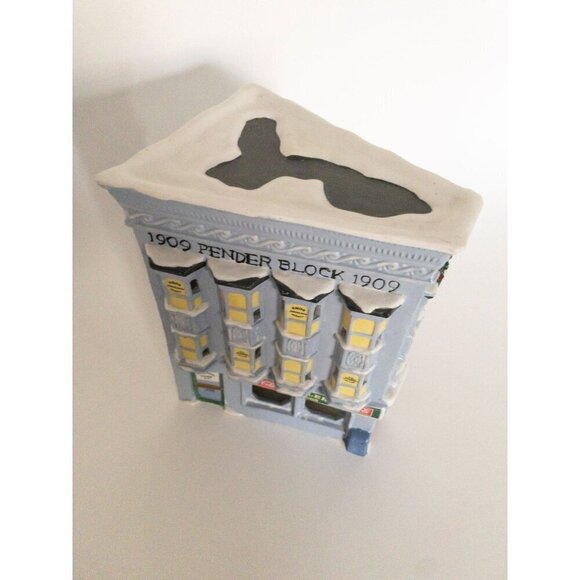 1909 Pender Block Ceramic Coca-Cola Building Collectible Holiday House - Picture 11 of 11